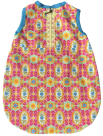 Slaapzak babyborn roze/oranje/geel/blauw