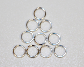 Dubbel rings 5 mm /open jump rings per 10 stuks