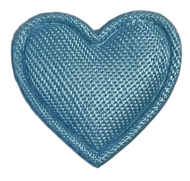 Mini hartje 16x16 mm babyblauw
