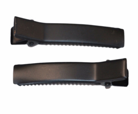 Alligator clip zwart 50 mm, per stuk