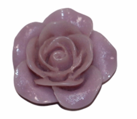 Flatback cabochon flower lila 18 mm