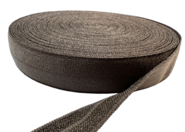 Elastisch band donkerbruin 16 mm per 0,5 meter