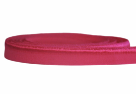 Elastisch paspelband glans/mat fuchsia per 0,5 meter