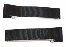 Alligator haarclipje 10x50 mm zwart, per stuk