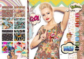 Tricot digitale print : 50's Revival (Stenzo) 200x150 cm coupon