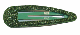 Klik klak haarspeldje glitter groen 5cm, per stuk