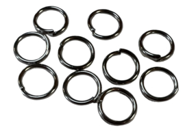 Ringetjes 8 mm met opening RVS, per 10 stuks