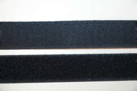 Klittenband 25 mm marineblauw per 0,5 meter