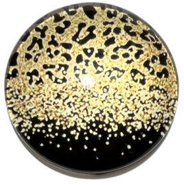 Glas cabochon 25mm: bubbel panter