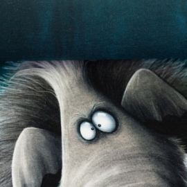 Sweat paneel: ON THE ROCKS Mammoet by Thorsten Berger, 88x150 cm