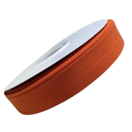 Biaisband 20mm katoen knaloranje, per meter