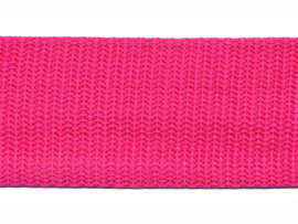 Tassenband fuchsia roze 30mm, per 0,5 meter