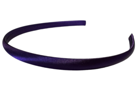 Diadeem / Haarband 10 mm satijn paars