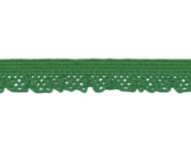 Elastisch kantje groen 12mm, per 0,5 meter