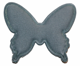 Applicatie vlinder 50x43 mm OUDBLAUW, per stuk