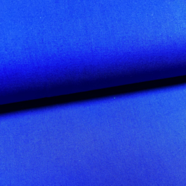 Effen katoen: kobaltblauw per 25 cm