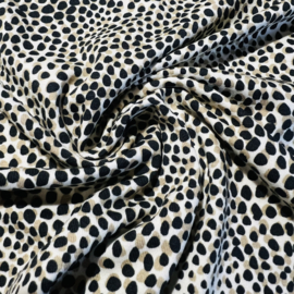 Tricot (digitale print): Gradient Dots, per 25 cm
