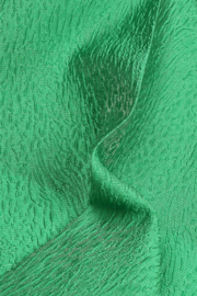Groene niet rekbare stof met structuur (Editex) per 25 cm