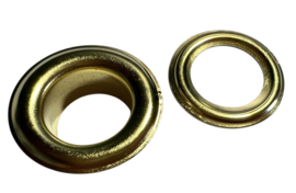 Nestel 14 mm goudkleur, per stuk