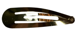 Klik-klak haarspeldje kleur light-gold  7 cm, per stuk