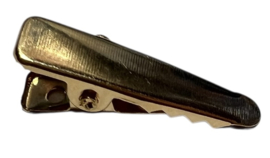 Alligator haarspeldje rond puntje 23 mm light gold, per stuk