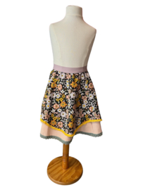 Rok: Flowers black 86/92- 134/140