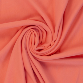 Tricot: effen zalm (Swafing kleur 635 seizoen 2024) per 25cm