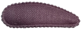 Kniphoesje linnen look lavendel 5 cm + klik klak speldje, per stuk