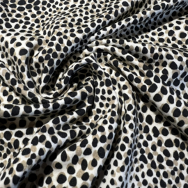 Tricot (digitale print): Gradient Dots, per 25 cm