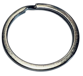 Metalen keyring 25 mm RVS