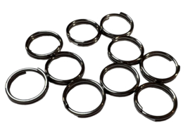 Dubbel rings RVS 8 mm /open jump rings per 10 stuks