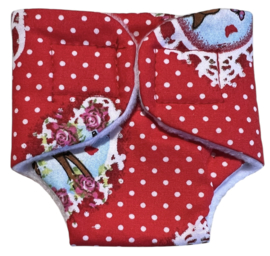 Luiertje My little BABY born rood hertje
