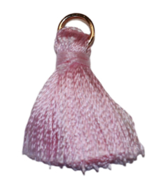 Tassel/ kwastje roze 25 mm