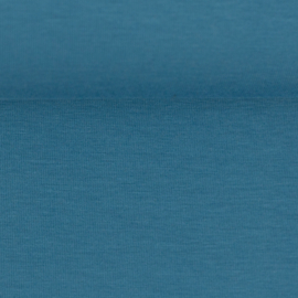 Tricot: effen donker turquoise (Swafing kleur 843) per 25cm