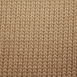 Gebreide tricot: Cable Miami CARAMEL, per 25 cm