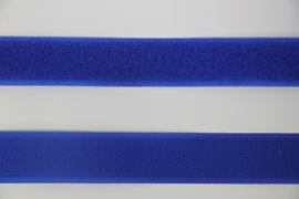 Klittenband 25 mm koningsblauw per 0,5 meter