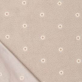 Teddy Fine Sharpa Camilla Embroidery naturel, per 25 cm