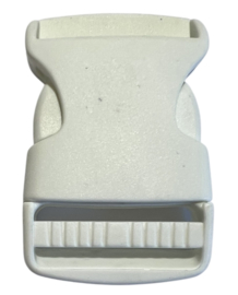 Klikgesp wit 40 mm, per stuk