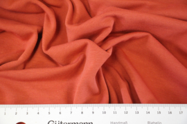 Tricot: effen terracotta (Swafing kleur 712) per 25cm