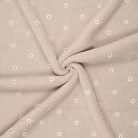Teddy Fine Sharpa Camilla Embroidery naturel, per 25 cm