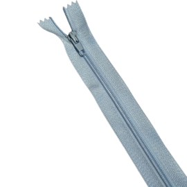 Nylon rits lichtblauw niet deelbaar 35 cm