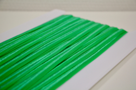 Elastisch paspelband glans/mat groen per 0,5 meter