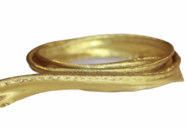 Paspelband lurex goud 15mm, 104 cm stuk