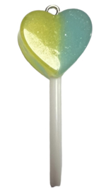 Hartjes lolly geel-mint 50x18 mm