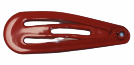 Klik-klak haarspeldje rood 3 cm, per stuk