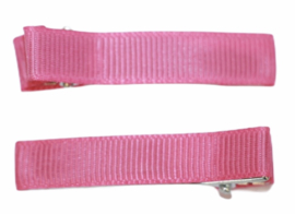 Alligator haarclipje 10x50 mm roze, per stuk