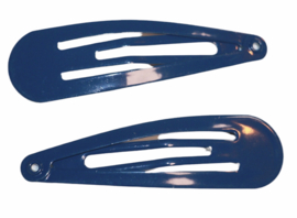 Klik-klak haarspeldje marineblauw 5 cm, per stuk