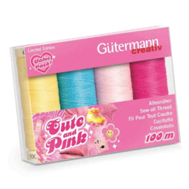 Gütermann Cute and Pink Naaigarenset 4x100m