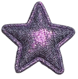 Applicatie shiny sterretje 25 mm paars