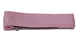 Alligator haarclipje 50 mm keperband roze